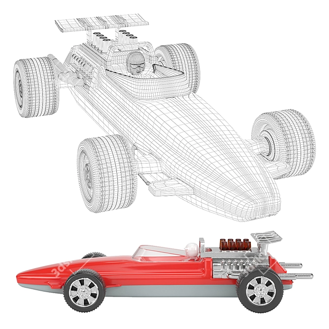 Classic USSR Inertial Formula 3D model image 6