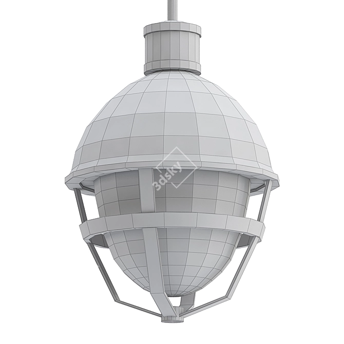Elegant Outdoor Pendant Lighting 3D model image 2