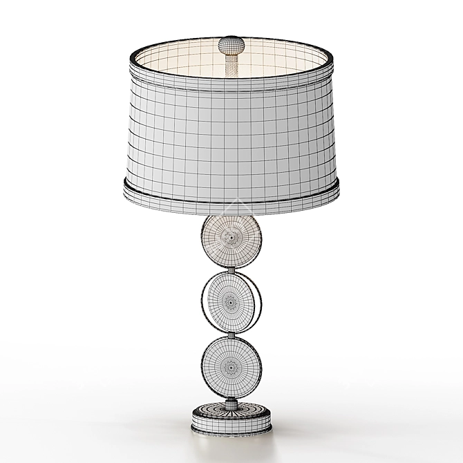 Elegant Alabaster Table Lamp 3D model image 5
