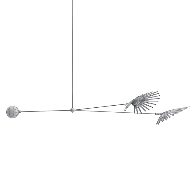Fleur-de-Lis Crystal Chandelier 3D model image 2