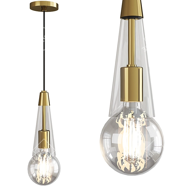 Modern Joni Pendant Light 3D model image 1