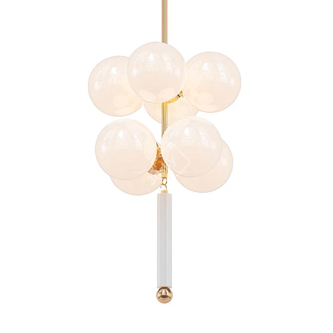 Modern Opulence: RONDURE Chandelier 3D model image 1