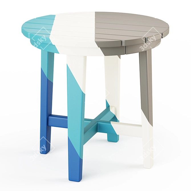 Modern Outdoor Side Table - Vista II 3D model image 3