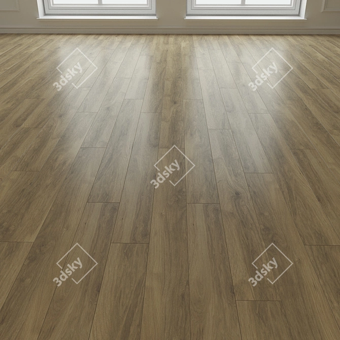 3D Laminate Flooring Board 3D model image 3