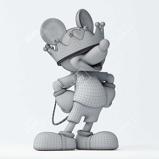 3D Mickey Mouse Figurine - Vray Render 3D model image 2