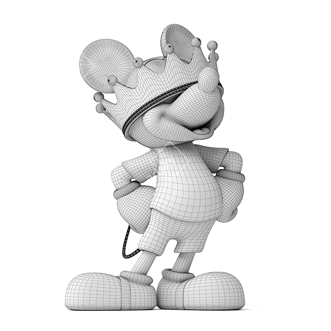 3D Mickey Mouse Figurine - Vray Render 3D model image 3