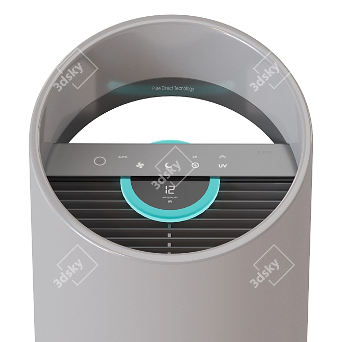Powerful Air Purifier for Clean, Fresh Air 3D model image 4