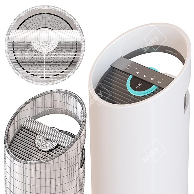 Powerful Air Purifier for Clean, Fresh Air 3D model image 11