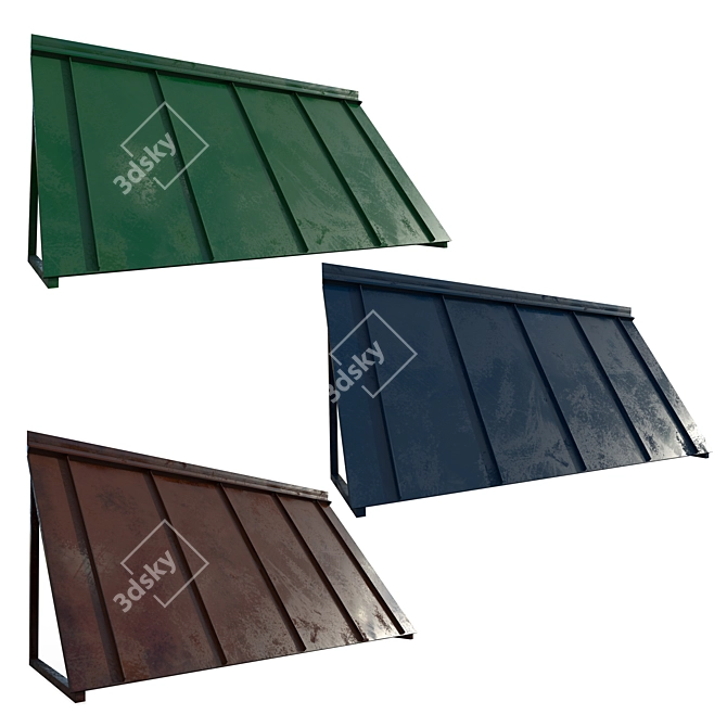 Versatile Awning Set Kit: Vol.10 3D model image 4