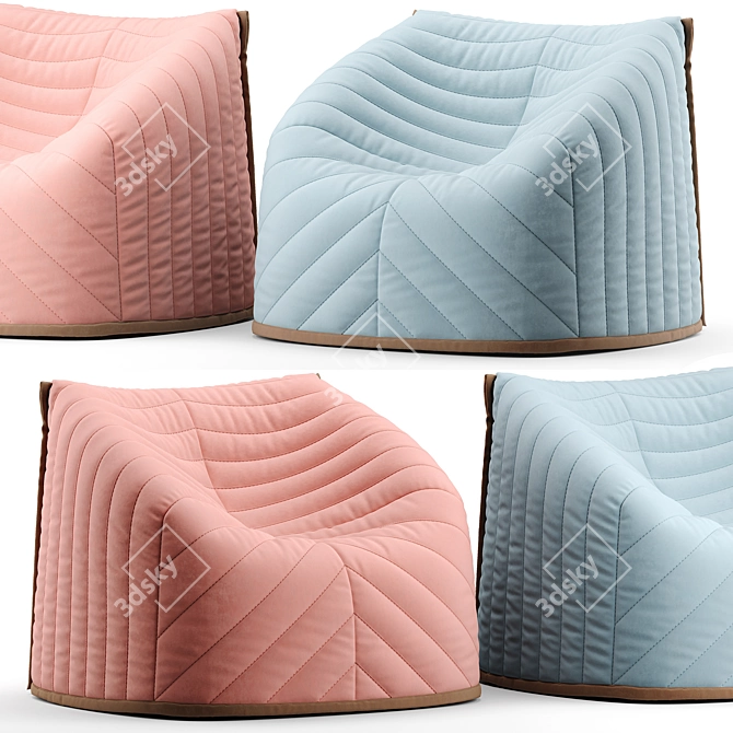 Barnaby Cozy Armchair: Comfort Meets Style! 3D model image 3