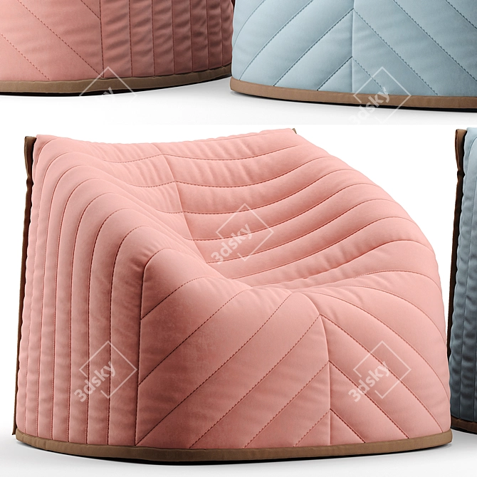 Barnaby Cozy Armchair: Comfort Meets Style! 3D model image 4
