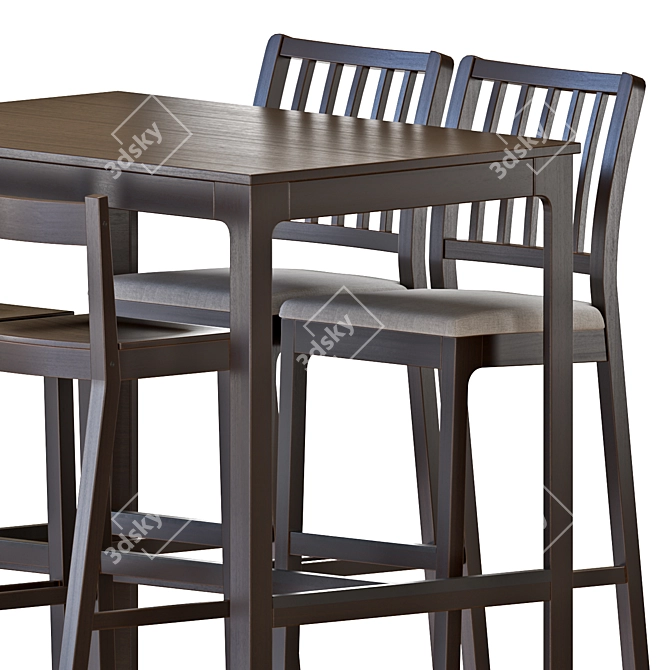 Modern EKEDALEN Bar Set 3D model image 2