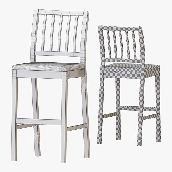 Modern EKEDALEN Bar Set 3D model image 6