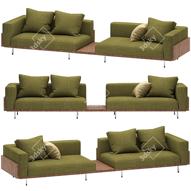 Modern Brasilia Sofa - Minotti 3D model image 1