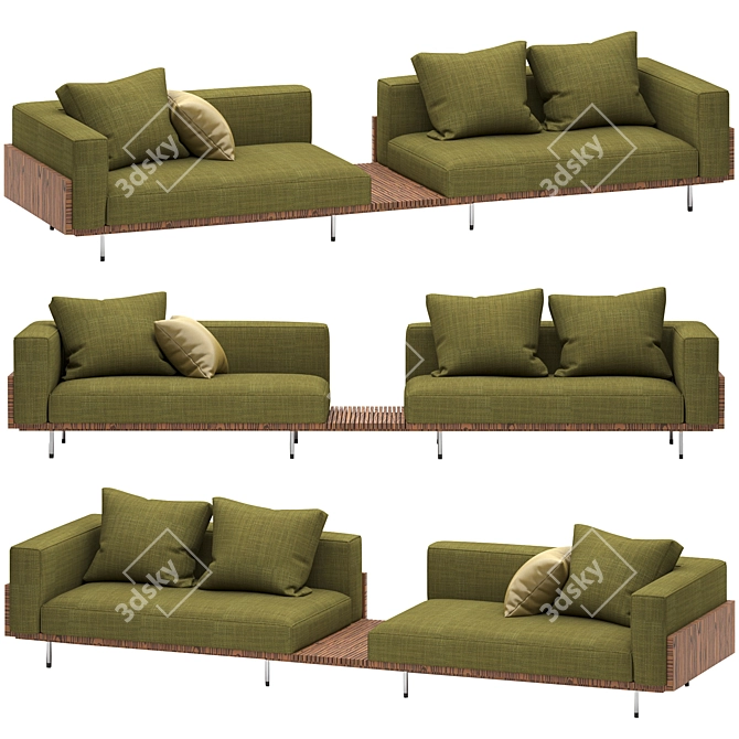 Modern Brasilia Sofa - Minotti 3D model image 2