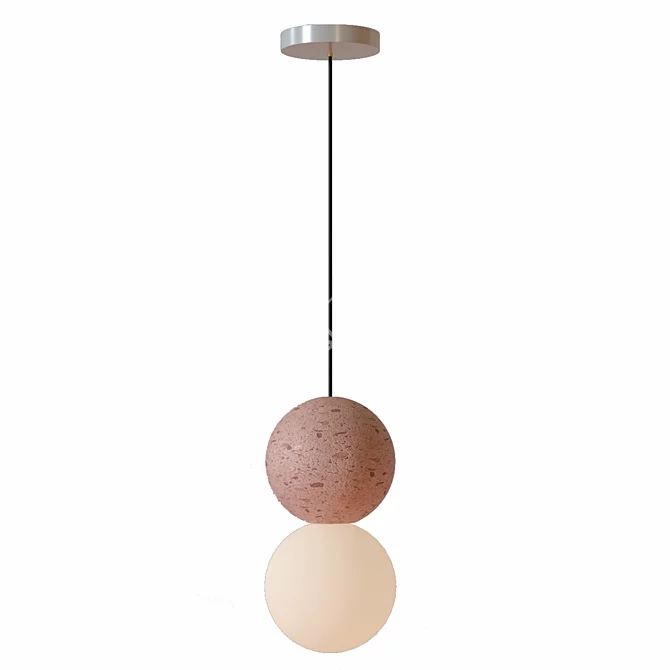 Geometric Brilliance Pendant 3D model image 2