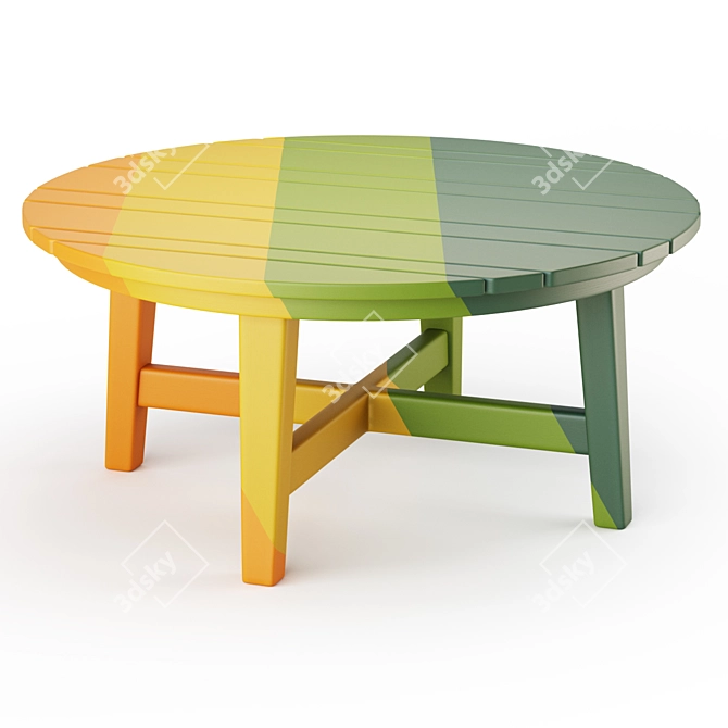 Crate & Barrel Vista II Outdoor Coffee Table 3D model image 4