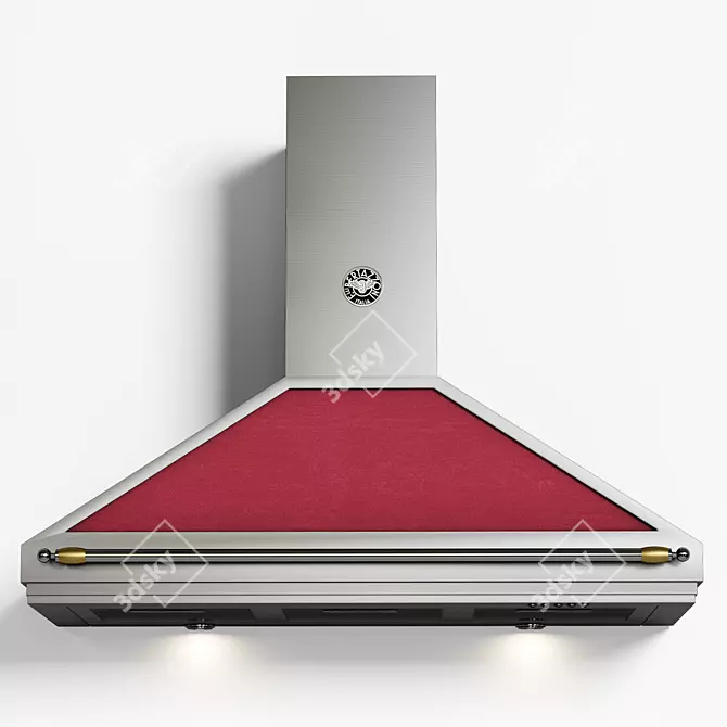 Vintage-inspired Bertazzoni Heritage Hood 3D model image 2