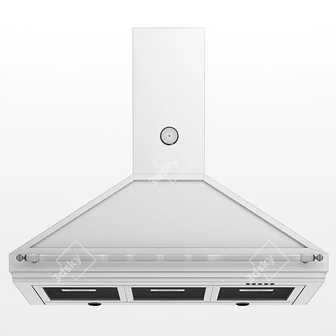 Vintage-inspired Bertazzoni Heritage Hood 3D model image 7