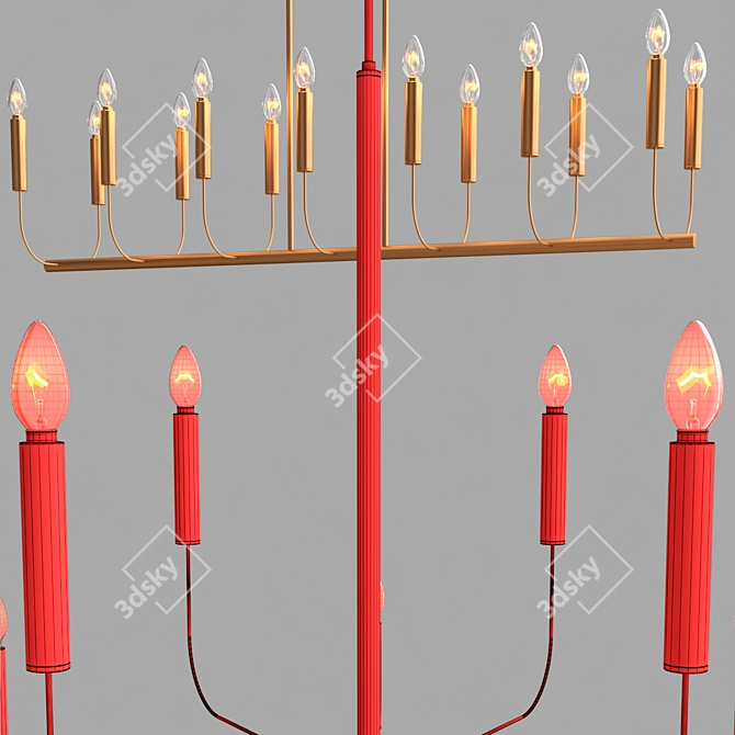 Brianna Chandelier: Modern Elegance for Every Space 3D model image 3