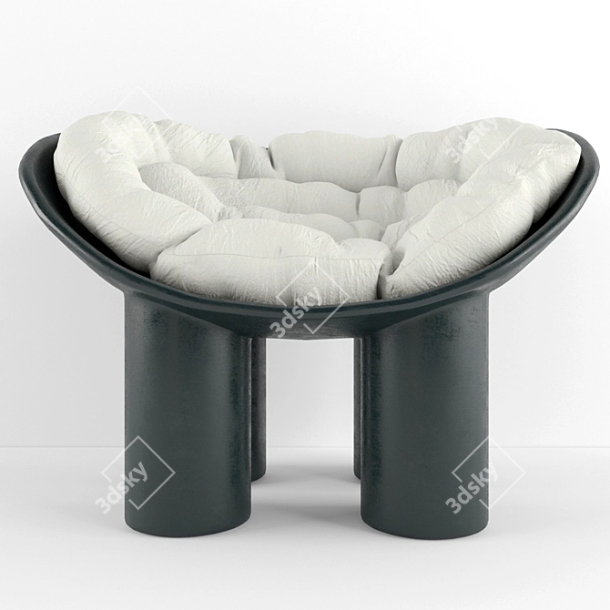 Roly-Poly Cozy Chair 3D model image 1