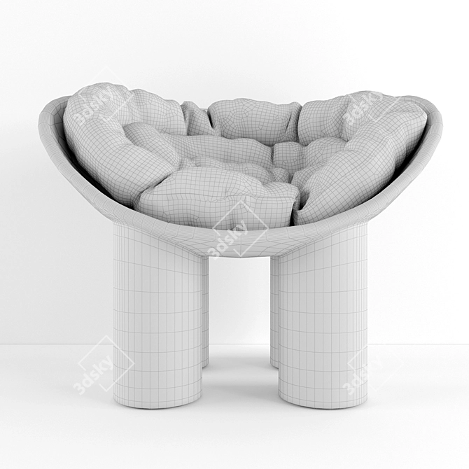 Roly-Poly Cozy Chair 3D model image 3