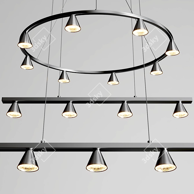 Contemporary Dune Collection: Stylish Centimeter-Sized Home Decor 3D model image 3