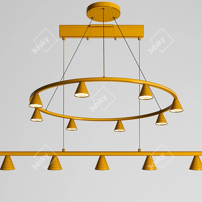 Contemporary Dune Collection: Stylish Centimeter-Sized Home Decor 3D model image 4