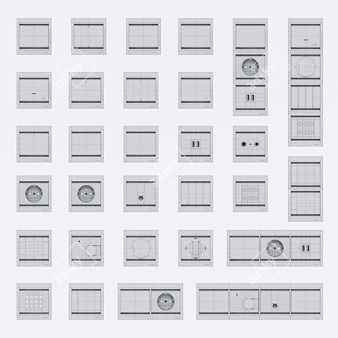 ABB Olas Switches - Elegant and Functional 3D model image 4