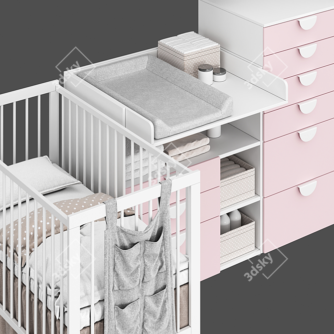 Småstad Opphus Children Furniture Set 3D model image 2