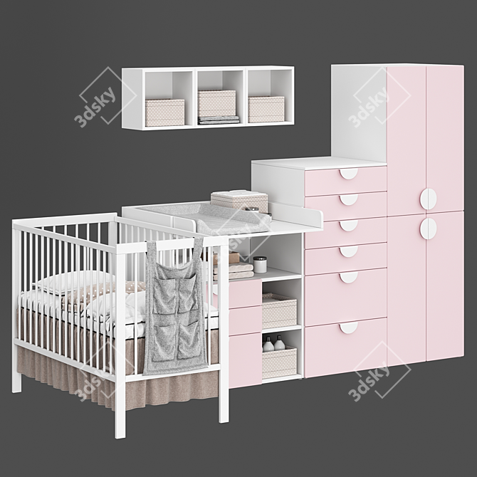 Småstad Opphus Children Furniture Set 3D model image 3