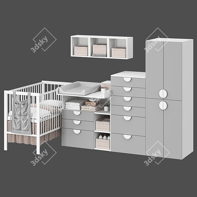 Småstad Opphus Children Furniture Set 3D model image 6