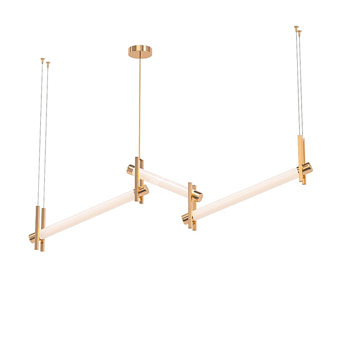 Bamboo Bliss: Breathtakingly Elegant Horizontal 3D model image 1