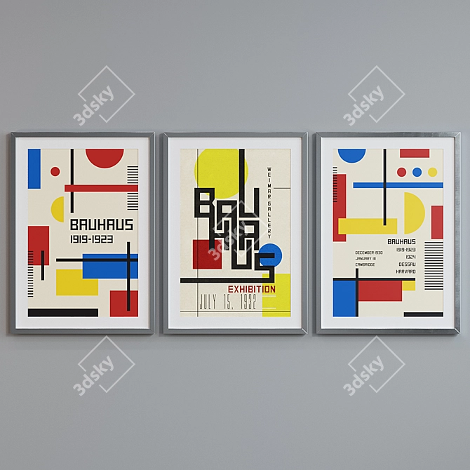 Abstract Frame Set 114 3D model image 5
