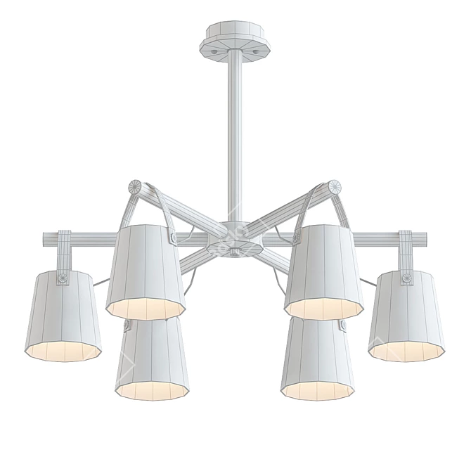 Modern Nordic Pendant Chandelier 3D model image 2