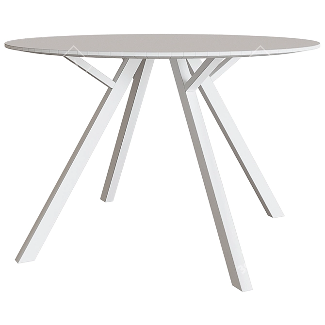 Elegant Roberto Table - 120x120 cm 3D model image 2