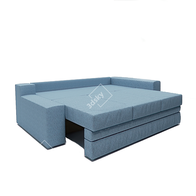 Eva Euro Sofa: Comfort & Versatility 3D model image 4