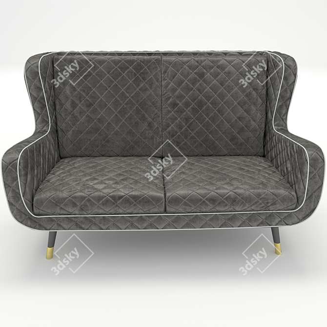 Elegant Baxter Dolly Sofa Set 3D model image 3