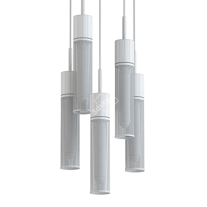 Sonneman Urban Edge Pendant: Modern and Sleek 3D model image 2