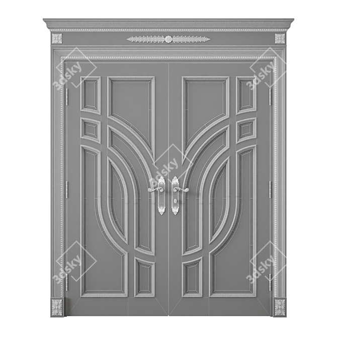 Modern Interior Door: 3dsmax + FBX 3D model image 4