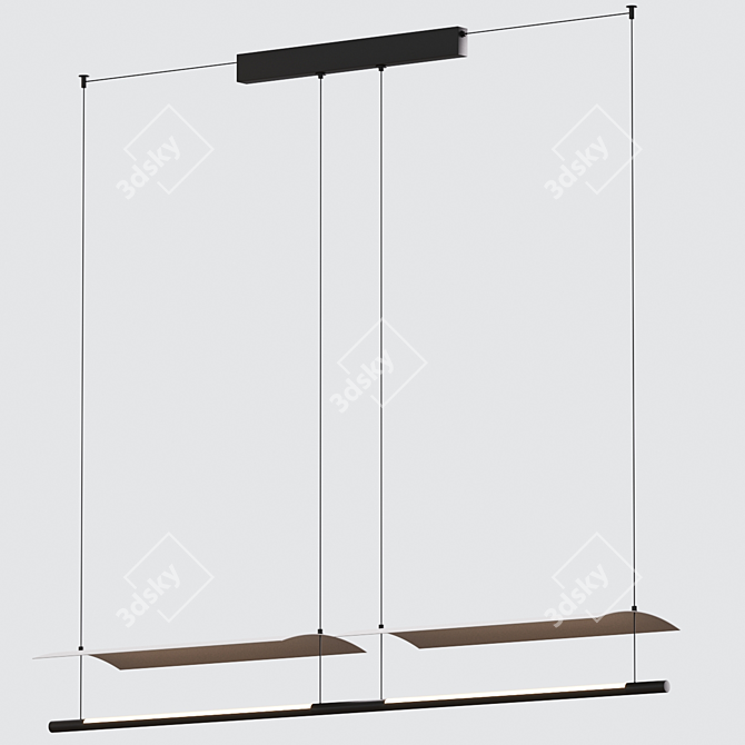 Affordable Hanging Lamps: LÁMINA Alternative 3D model image 2