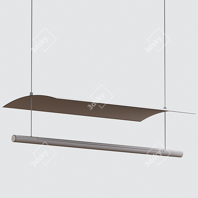 Affordable Hanging Lamps: LÁMINA Alternative 3D model image 3