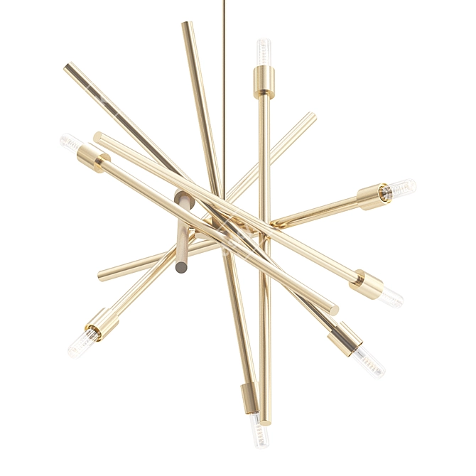 Stunning Astra 6 Light Chandelier 3D model image 1