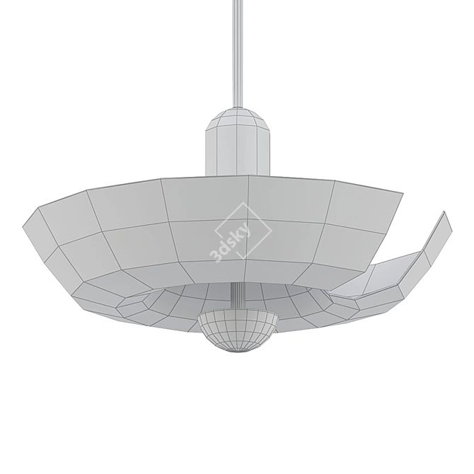 Elegant Cosmic Suspension Lamp 3D model image 2