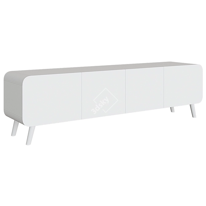 Sleek TV Cabinet: Hilda 3D model image 2