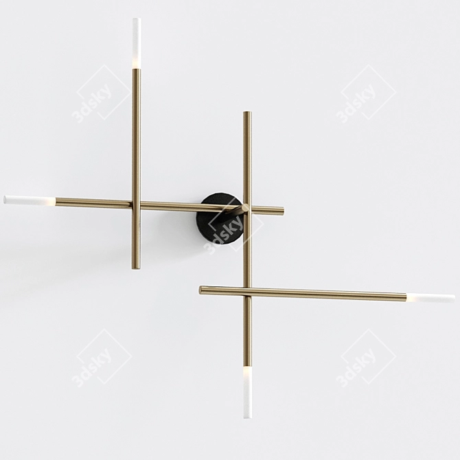 Venicem Kitami Sconce: Sleek Wall Lamp with Modern Design 3D model image 3