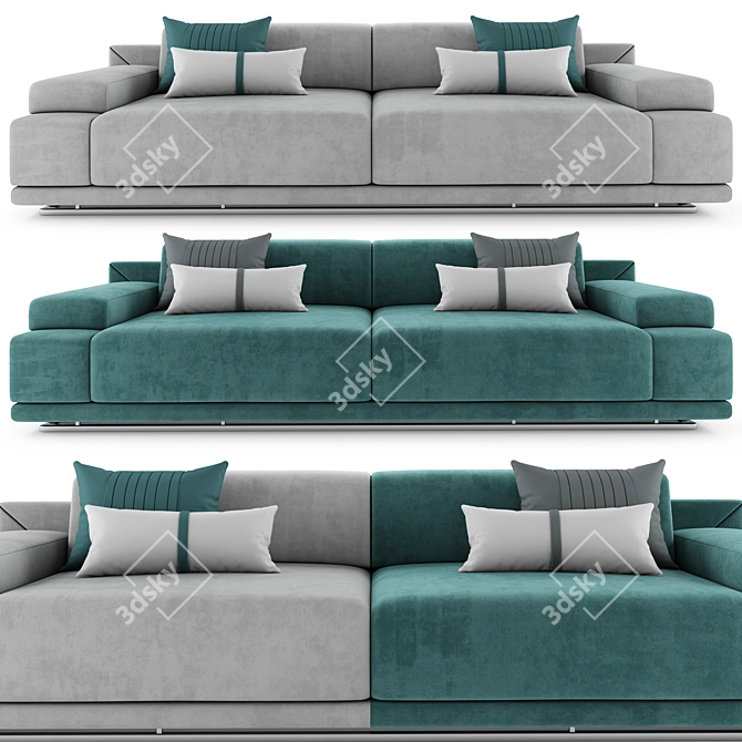 Mnoxet Design Sofa 006: Stylishly Designed and Highly Detailed 3D model image 7