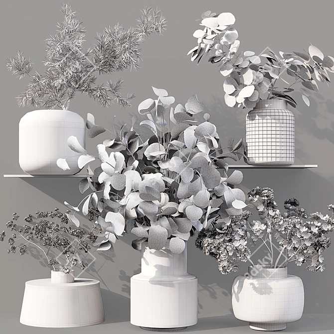 Green Oasis: Collaction Indoor Plants 3D model image 7