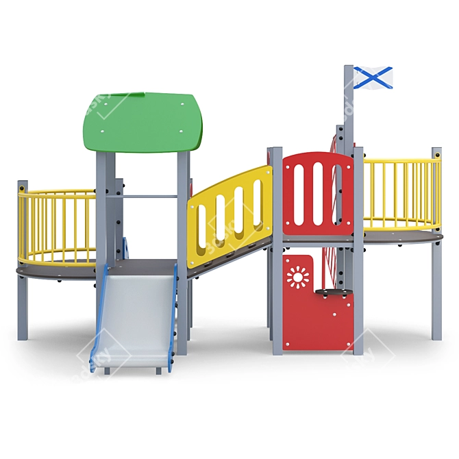 Outdoor Playset "City Kids" A106 3D model image 5