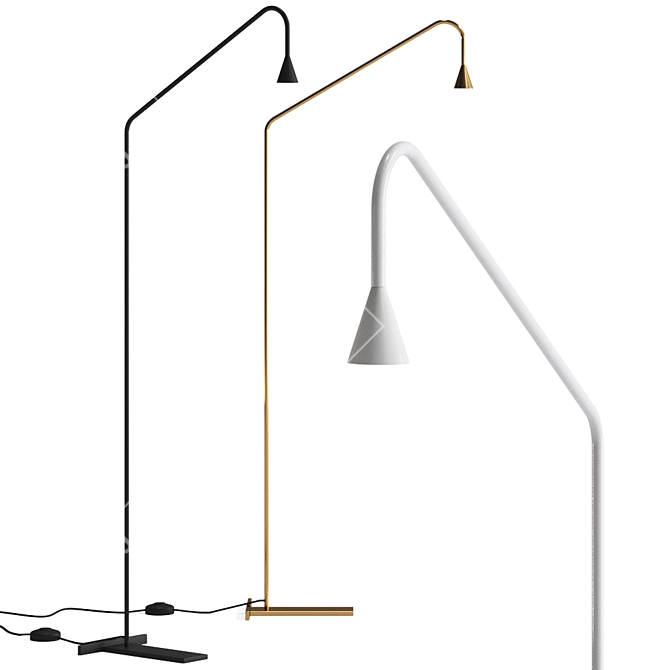 Modern Minimalist Floor Lamp 3D model image 3